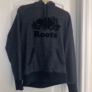 Roots Organic Original Kanga Hoodie Black Pepper